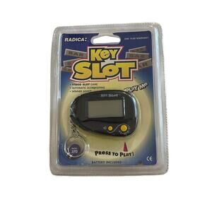 Vintage Radica Key Slot Electronic Game Travel Size NOS New Old Stock